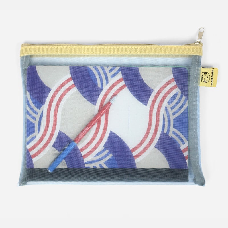Pochette Mesh M – Bleu ciel - Papier Tigre - Ambiance