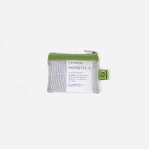 Pochette Mesh XS – Lune d’Olive - Papier Tigre - Vue de face sur fond blanc