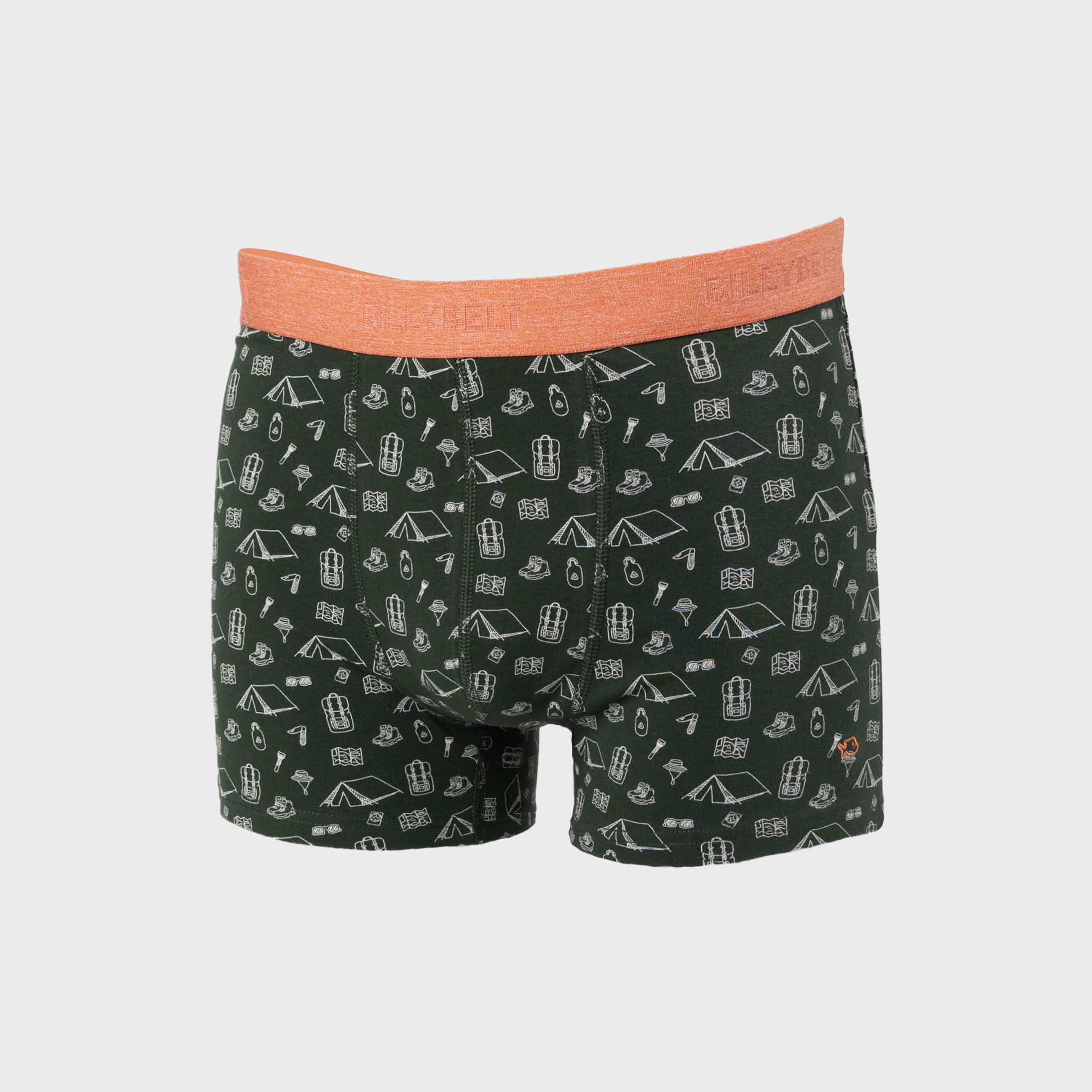 Boxer Adventurer – Coton biologique - Billybelt - Vu de face sur fond blanc