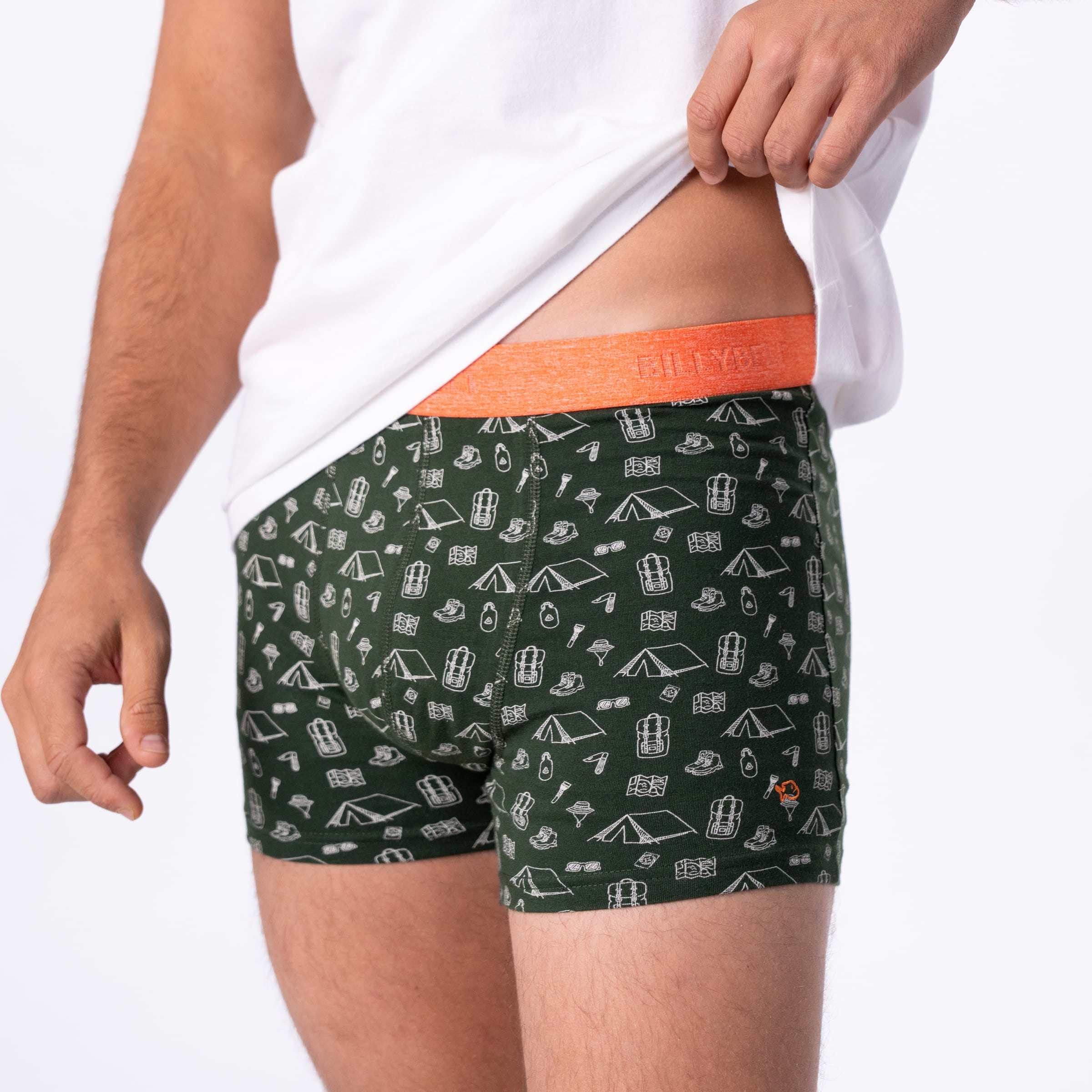 Boxer Adventurer – Coton biologique - Billybelt - Porté