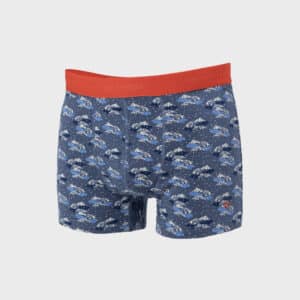 Boxer Glacier – Coton biologique - Billybelt - Vu de face sur fond blanc