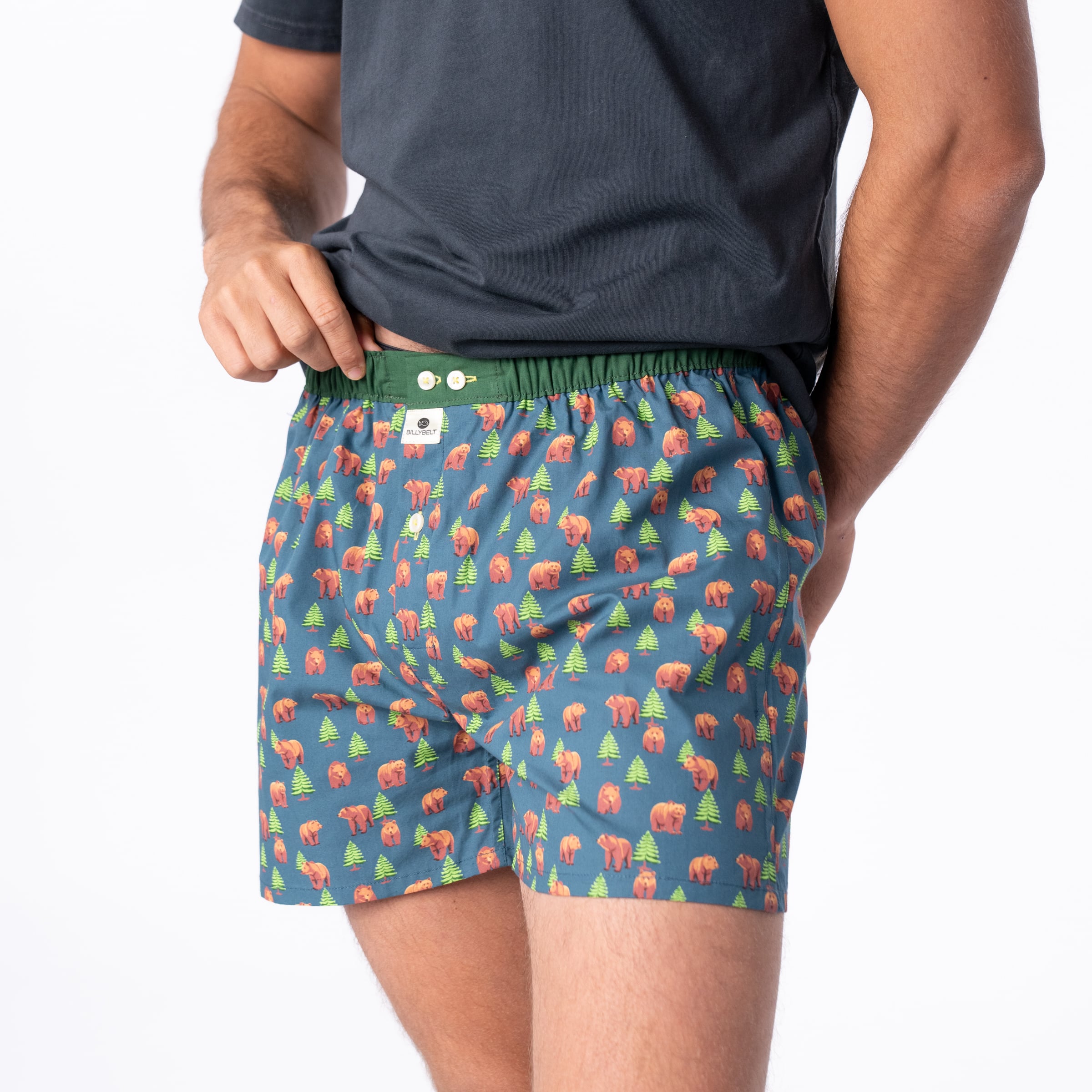 Caleçon 100 % coton biologique – Brown Bear – Billybelt - Porté