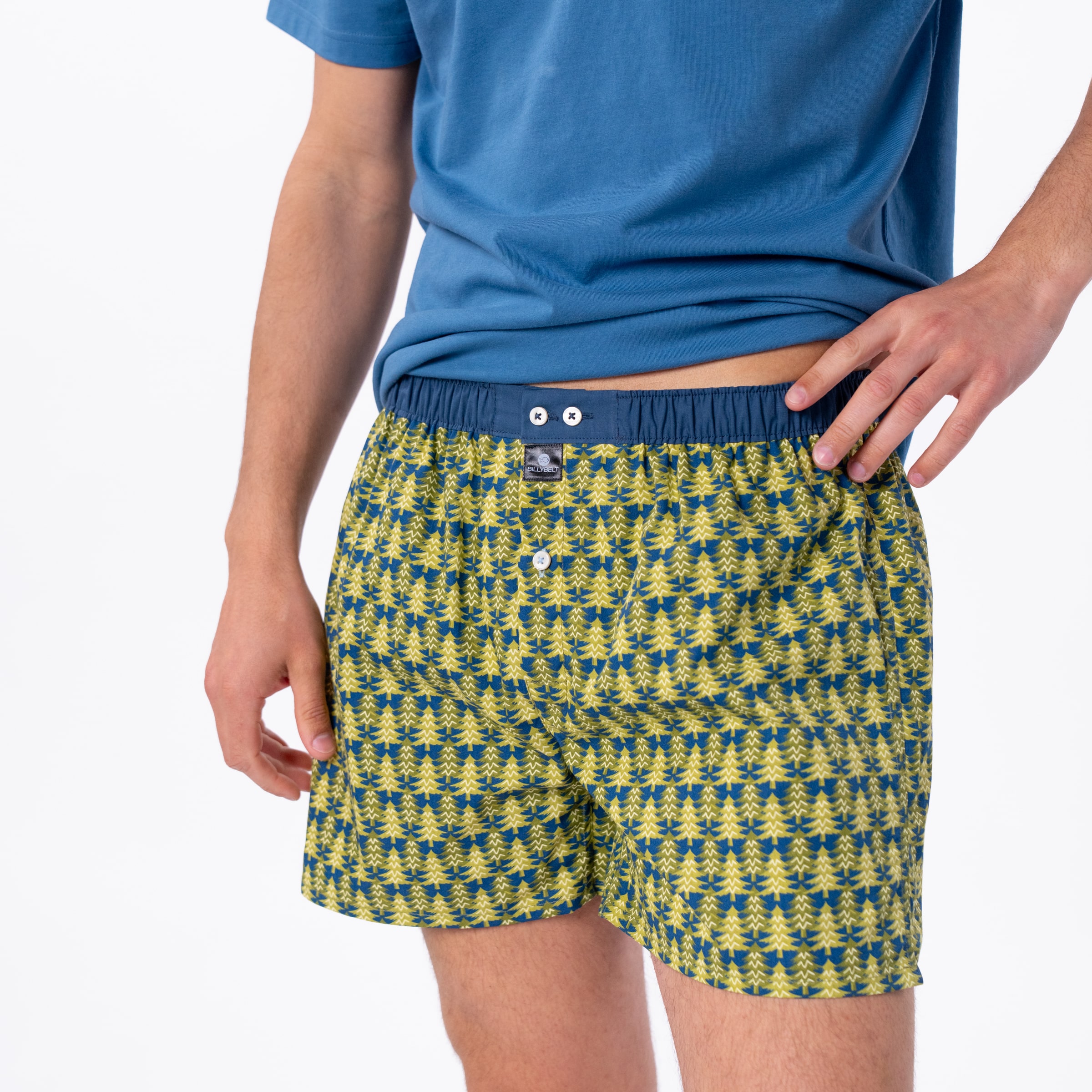 Caleçon Pine Forest – 100 % coton biologique - Billybelt - Porté