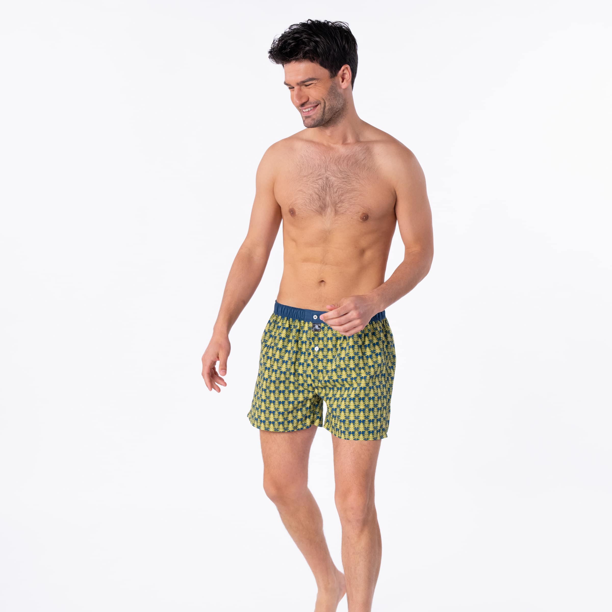 Caleçon Pine Forest – 100 % coton biologique - Billybelt - Porté