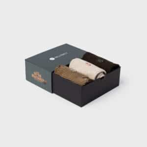 Coffret Chaussettes – Off the Beaten Path - Billybelt - Vu de face sur fond blanc