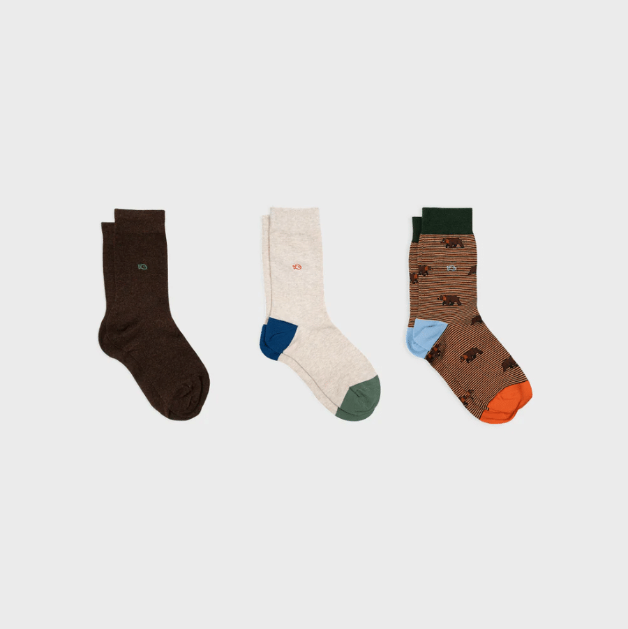 Coffret Chaussettes – Off the Beaten Path - Billybelt - Vu de face sur fond blanc