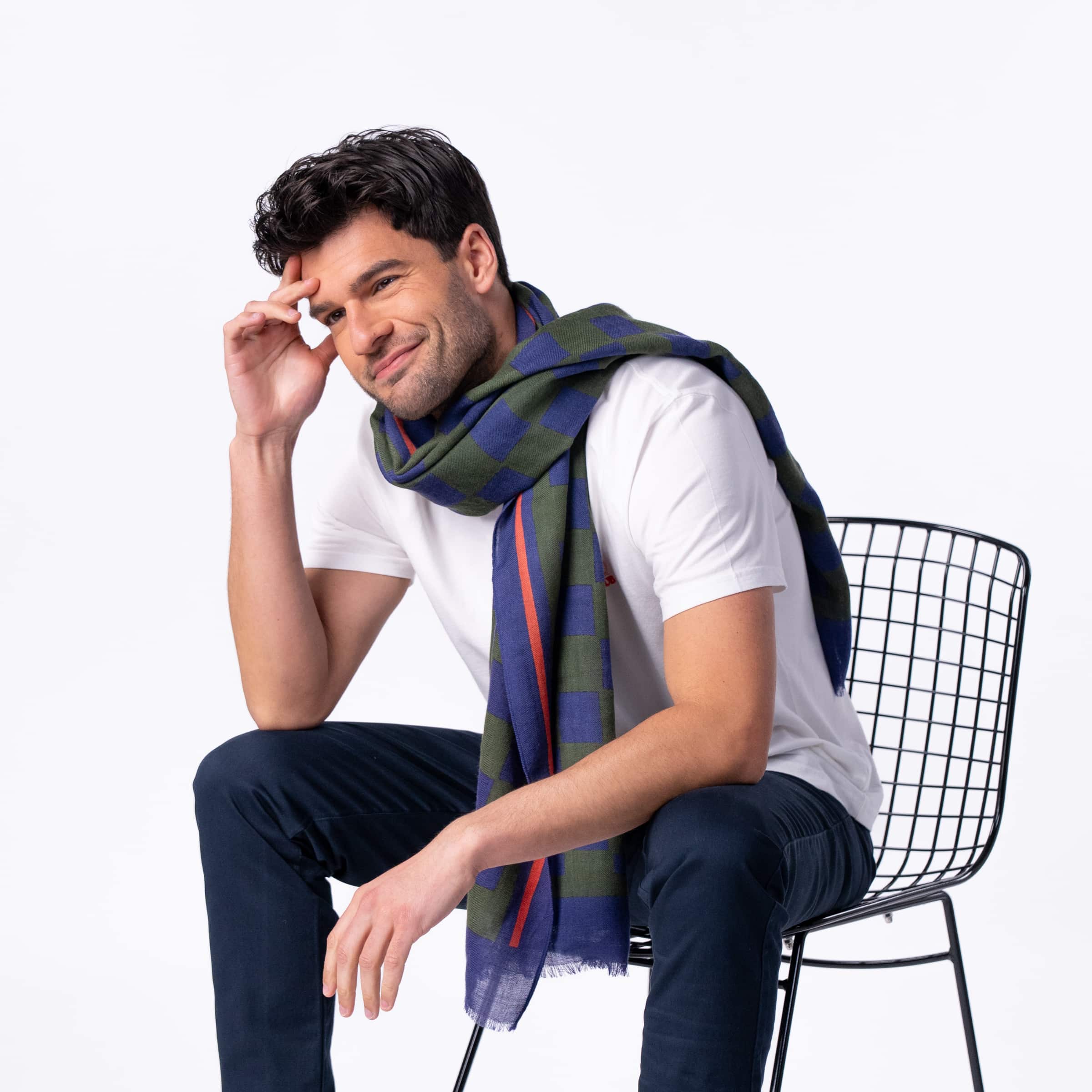 Écharpe 100 % laine – Eliott – Billybelt - Portée