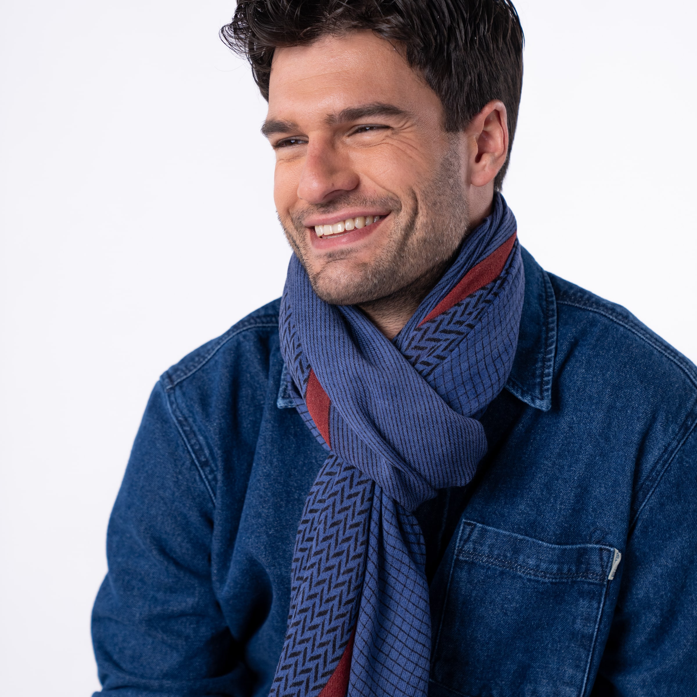 Écharpe 100 % laine Gaspard – Billybelt - Portée