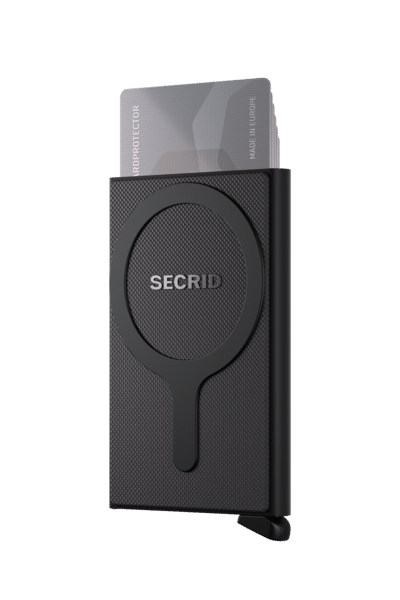 Cardprotector for MagSafe – Black - Secrid - Vu de dos sur fond blanc