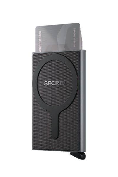 Cardprotector for MagSafe – Titanium - Secrid - Vu de dos sur fond blanc