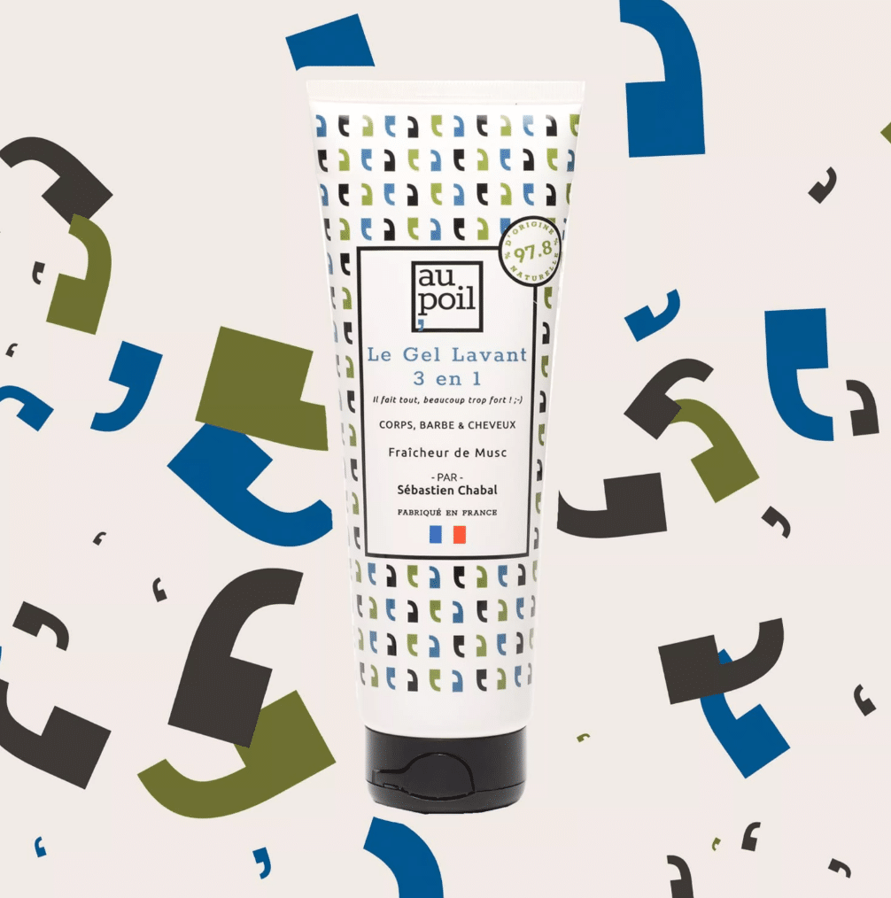 Gel lavant 250ml homme - 3 en 1 - Au poil - ambiance.