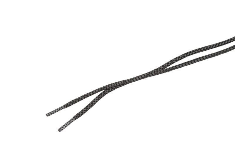 Lacets Réfléchissants 120 cm – Noir – Badawin - Vus de face sur fond blanc