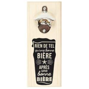 Décapsuleur mural aimanté – La Chaise Longue - Vu de face sur fond blanc