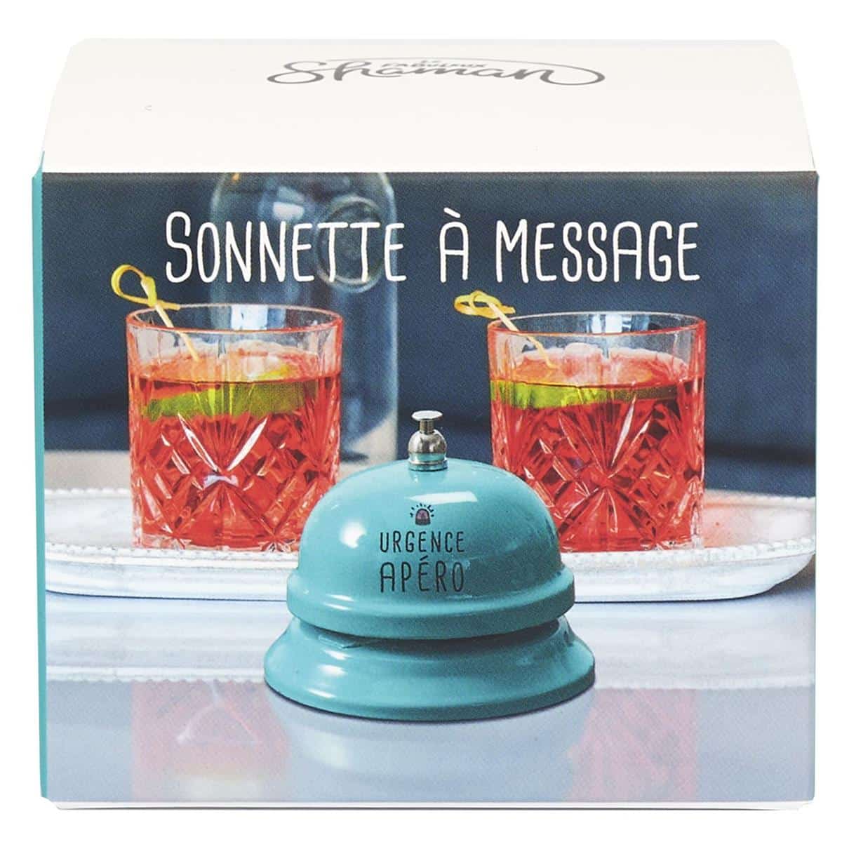 Sonnette – Urgence Apéro – La Chaise Longue - Vue de face sur fond blanc