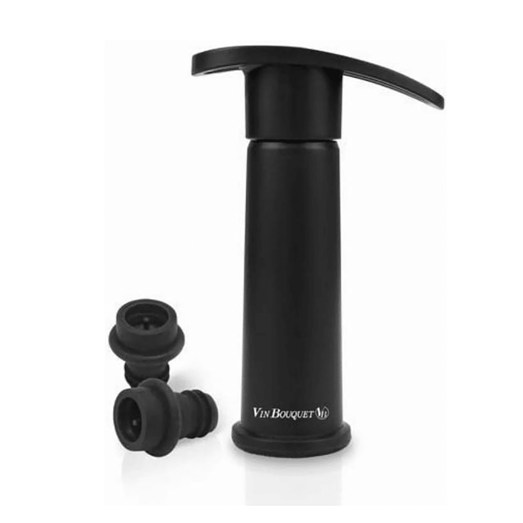 Pompe à vide manuelle – Vin Bouquet - Vue de face sur fond blanc